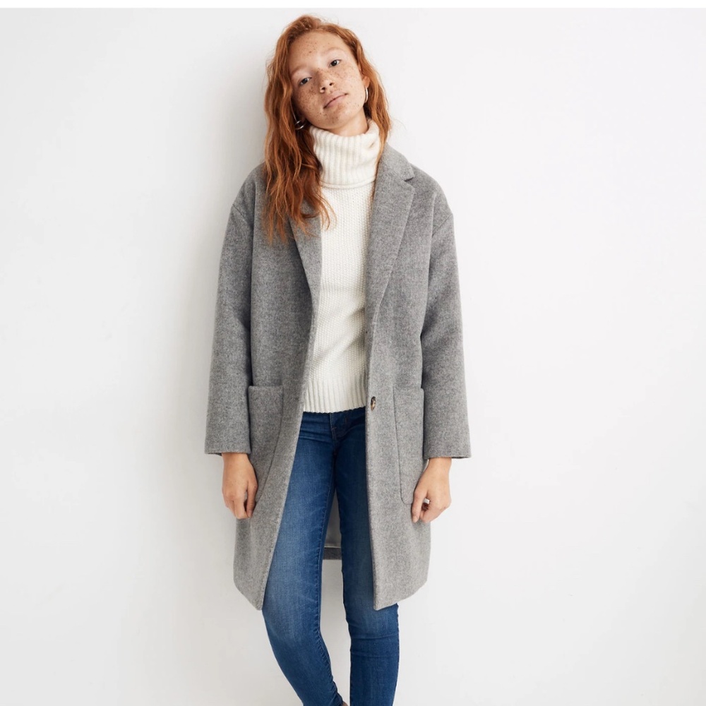 Madewell Elmcourt gray coat- size XXS